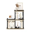 Furinno TURN-N-TUBE No Tools 3-Cube Decorative Display Shelf in Americano/Black
