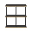 Furinno TURN-N-TUBE No Tools 4-Cube Decorative Display Shelf in Americano/Black