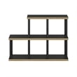 Furinno TURN-N-TUBE No Tools 5-Cube Decorative Display Shelf in Americano/Black