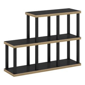 Furinno TURN-N-TUBE No Tools 5-Cube Decorative Display Shelf in Americano/Black