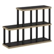 Furinno TURN-N-TUBE No Tools 5-Cube Decorative Display Shelf in Americano/Black