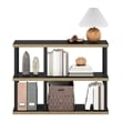 Furinno TURN-N-TUBE No Tools 3-Tier Decorative Display Shelf in Americano/Black