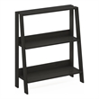 Furinno Ladder Bookcase Display Shelf in 3-Tier in Espresso