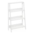 Furinno Ladder Bookcase Display Shelf in 4-Tier in White