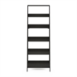 Furinno Ladder Bookcase Display Shelf in 6-Tier in Espresso