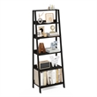 Furinno Ladder Bookcase Display Shelf in 6-Tier in Espresso