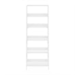 Furinno Ladder Bookcase Display Shelf in 6-Tier in White