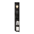 Furinno ECON 5-Tier Corner Shelf Bookcase in Bookshelf in Espresso