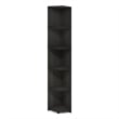Furinno ECON 5-Tier Corner Shelf Bookcase in Bookshelf in Espresso