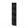 Furinno ECON 4-Tier Corner Shelf Bookcase in Bookshelf in Espresso