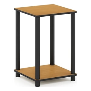 Furinno TURN-N-TUBE Haydn End Table in Light Cherry/Black