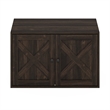 Furinno PELI Farmhouse Cat Litter Box Enclosure in Ebony