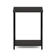 Furinno SIMPLISTIC Industrial Metal Frame End Table in 1-Pack in Espresso