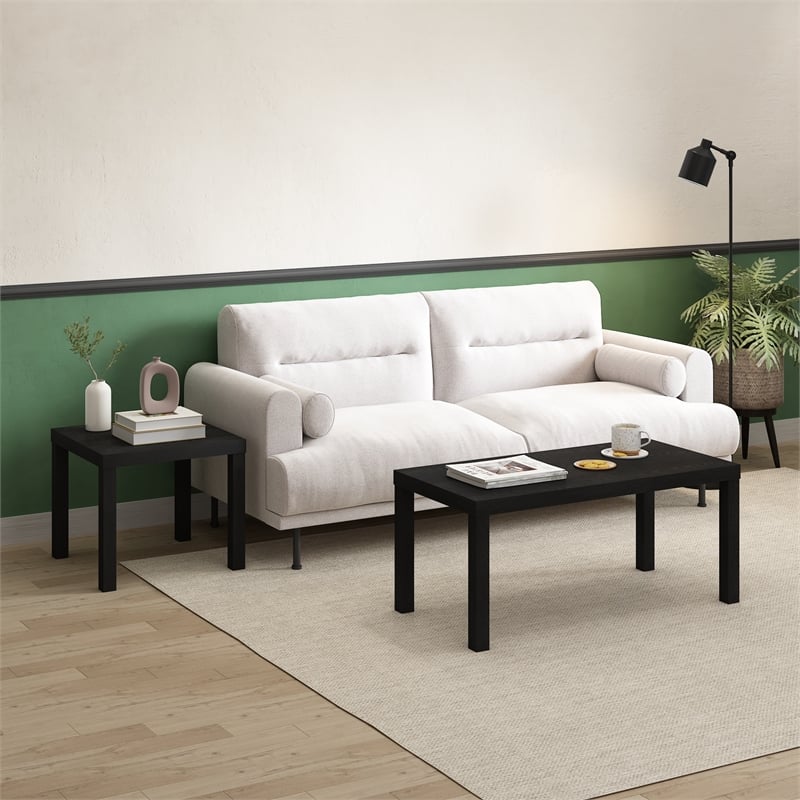 Furinno CLASSIC Homey Square Side Table in Black