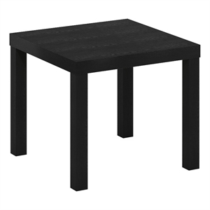 Furinno Classic Homey Square Side Table in Black