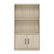Furinno GRUEN 3-Tier Bookcase with 2 Doors Storage Cabinet in Metropolitan Pine