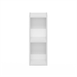 Furinno FULDA 2-Tier  Storage Shelf Bookcase in 8-Inch Width in White