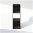 Furinno PELLI CUBIC Storage Cabinet in Bookcase in Bookshelf in 3-Cube Espresso