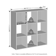 Furinno PELLI CUBIC Storage Cabinet in Bookcase in Bookshelf in 9-Cube Espresso