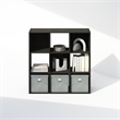 Furinno PELLI CUBIC Storage Cabinet in Bookcase in Bookshelf in 9-Cube Espresso