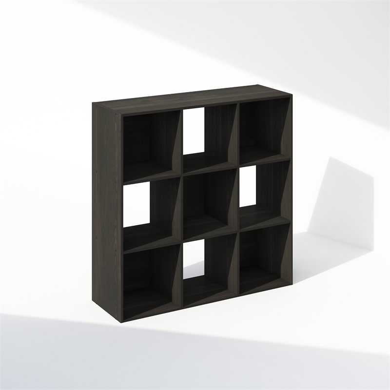 Furinno PELLI CUBIC Storage Cabinet in Bookcase in Bookshelf in 9-Cube Espresso