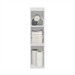 Furinno FULDA 3-Tier  Storage Shelf Bookcase in 8-Inch Width in White