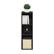 Furinno FULDA 3-Tier  Storage Shelf Bookcase in 10-Inch Width in Blackwood