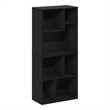 Furinno DALY 7-Cube Irregular Cubes Bookcase in Bookshelf in Storage Espresso