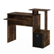 Furinno ECON Multipurpose Home Office Computer Writing Desk Amber Pine/Black