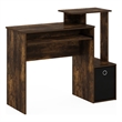Furinno ECON Multipurpose Home Office Computer Writing Desk Amber Pine/Black