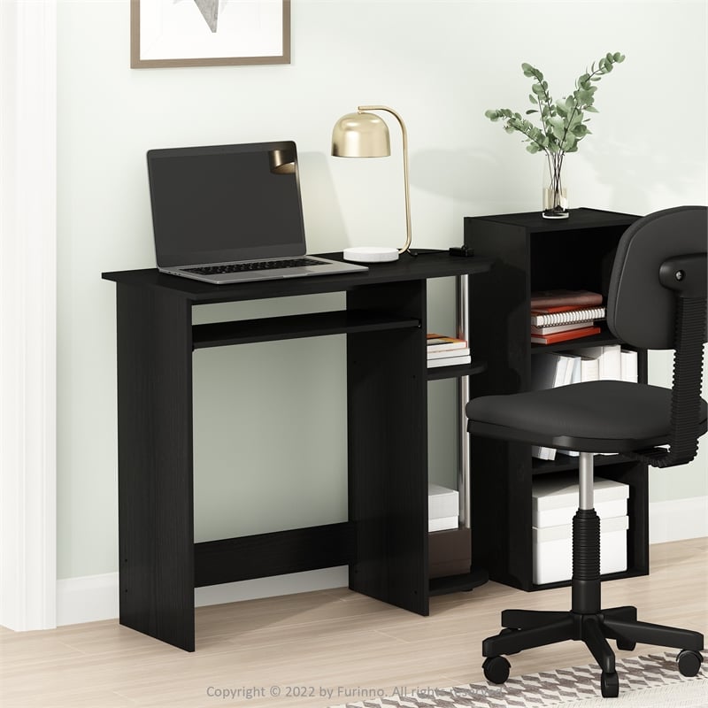 Furinno SIMPLISTIC Easy Assembly Computer Desk in Stainless Steel Tubes
