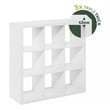 Furinno CUBICLE Extra Thick Frame Decorative Cube Storage Organizer in White