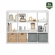 Furinno CUBICLE Extra Thick Frame Decorative Cube Storage Organizer in White