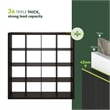 Furinno CUBICLE Extra Thick Frame Decorative Cube Storage Organizer in Dark Oak