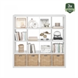 Furinno CUBICLE Extra Thick Frame Decorative Cube Storage Organizer in White