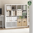 Furinno CUBICLE Extra Thick Frame Decorative Cube Storage Organizer in White