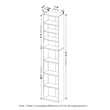 Furinno INDO 8-Tier AdJUSTable Shelves Multimedia Media Storage Tower Rack White