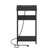 Furinno MORETTI 3-Tier USB and Type-C Charging Port Open Storage Side Americano