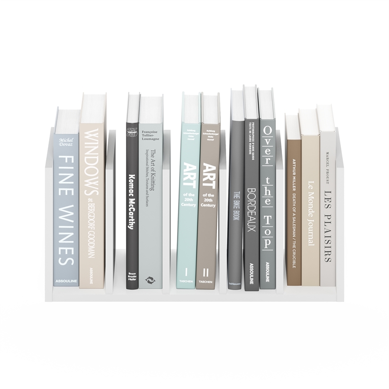 Furinno HERMITE Home Office Supplies Desktop Bookshelf Storage Organizer White