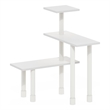 Furinno TURN-N-TUBE 3-Tier Multipurpose Corner Countertop Organizer White/White