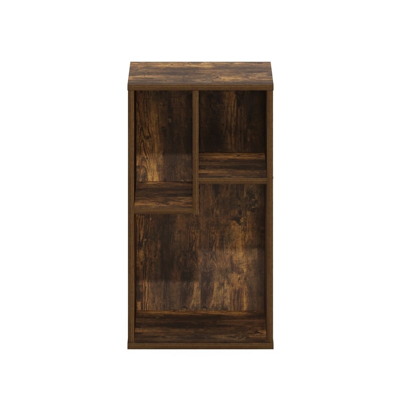 Furinno DALY 3-Cube Irregular Cubes Bookcase in Bookshelf in Storage Amber Pine