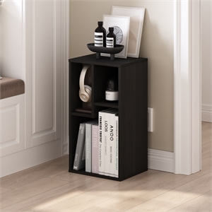 Furinno DALY 3-Cube Irregular Cubes Bookcase in Bookshelf in Storage Espresso