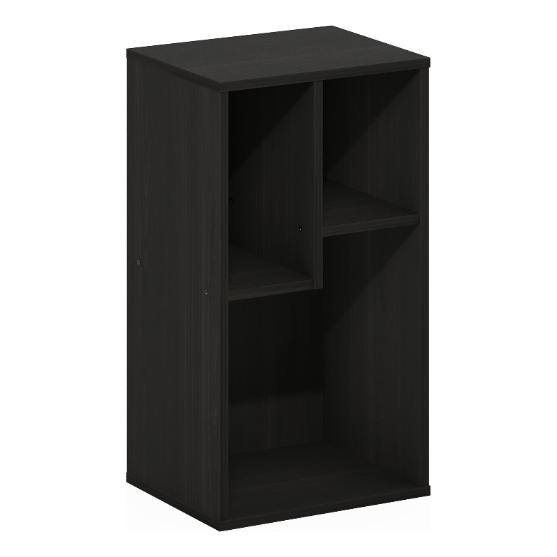 Furinno DALY 3-Cube Irregular Cubes Bookcase in Bookshelf in Storage Espresso
