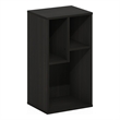 Furinno DALY 3-Cube Irregular Cubes Bookcase in Bookshelf in Storage Espresso