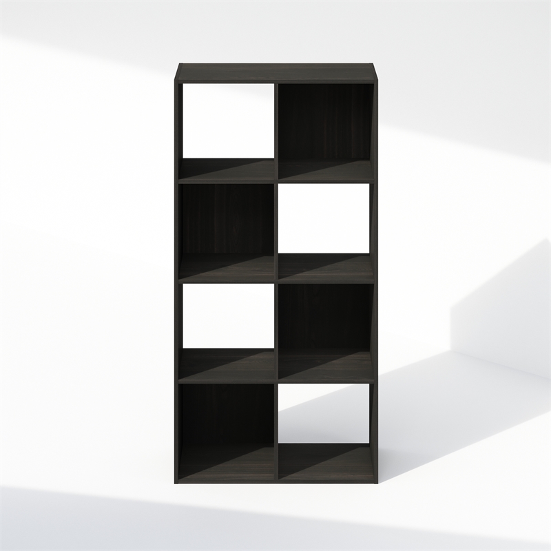 Furinno PELLI CUBIC Storage Cabinet in Bookcase in Bookshelf in 8-Cube Espresso