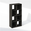 Furinno PELLI CUBIC Storage Cabinet in Bookcase in Bookshelf in 8-Cube Espresso