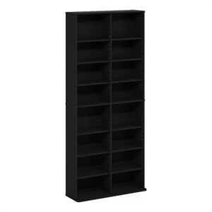 Furinno JAYA 16-Shelf Multimedia Media Storage Tower Rack with Americano
