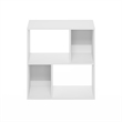 Furinno DALY 4-Cube Irregular Cubes Bookcase in Bookshelf in Storage White