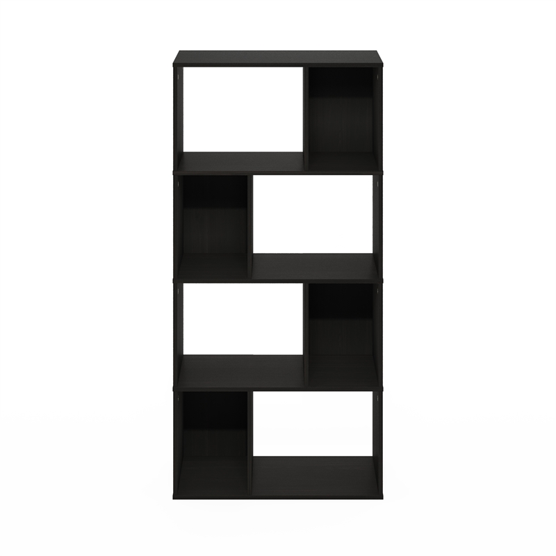 Furinno DALY 8-Cube Irregular Cubes Bookcase in Bookshelf in Storage Espresso