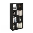 Furinno DALY 8-Cube Irregular Cubes Bookcase in Bookshelf in Storage Espresso